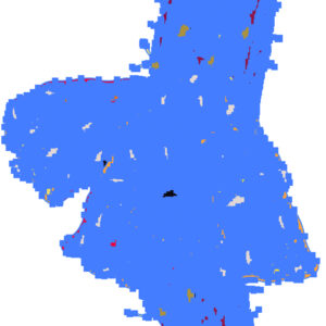 image of object that was vectorized and has a bunch of blue anchor points. 