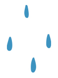 image shows blue tear drops