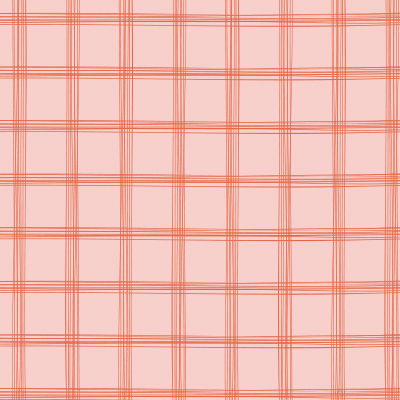 image shows pink background with red plaid stripes.