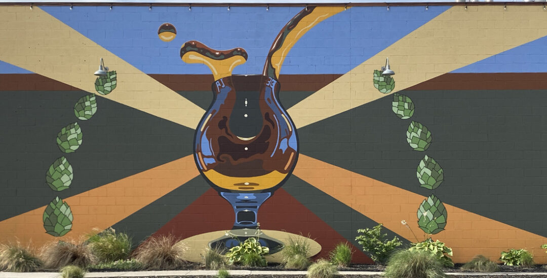 Urban street art on a Salt Lake City brewery.